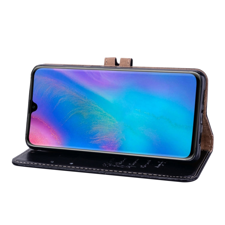 Business Style Oil Wax Texture Horizontal Flip Leather Case for Huawei P30, with Holder & Card Slots & Wallet – Card Slot, Flip, Leather, For Huawei P30