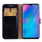 Business Style Oil Wax Texture Horizontal Flip Leather Case for Huawei P30, with Holder & Card Slots & Wallet – Card Slot, Flip, Leather, For Huawei P30