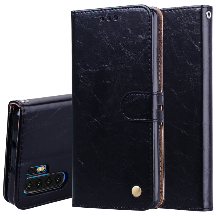 Business Style Oil Wax Texture Horizontal Flip Leather Case for Huawei P30 Pro, with Holder & Card Slots & Wallet – Card Slot, Flip, Leather, For Huawei P30 Pro