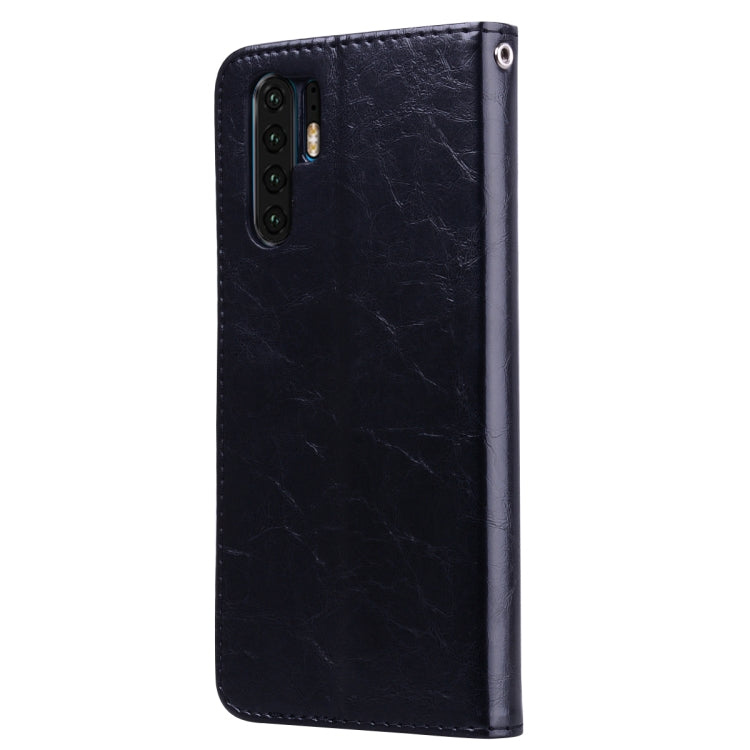 Business Style Oil Wax Texture Horizontal Flip Leather Case for Huawei P30 Pro, with Holder & Card Slots & Wallet – Card Slot, Flip, Leather, For Huawei P30 Pro