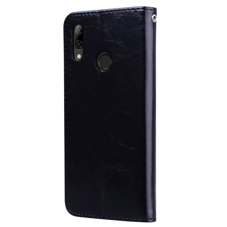 Business Style Oil Wax Texture Horizontal Flip Leather Case for Huawei P Smart 2019, with Holder & Card Slots & Wallet – Card Slot, Flip, Leather, For Huawei P Smart 2019
