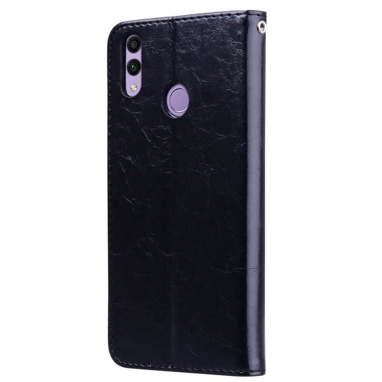 Business Style Oil Wax Texture Horizontal Flip Leather Case for Huawei Honor 8C, with Holder & Card Slots & Wallet – Card Slot, Flip, Leather, For Huawei Honor 8C