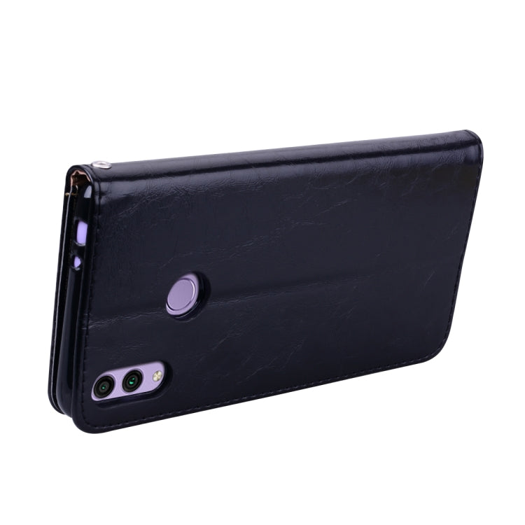Business Style Oil Wax Texture Horizontal Flip Leather Case for Huawei Honor 8C, with Holder & Card Slots & Wallet – Card Slot, Flip, Leather, For Huawei Honor 8C