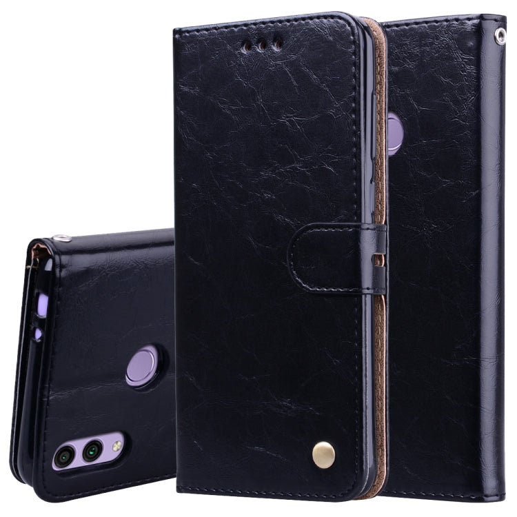 Business Style Oil Wax Texture Horizontal Flip Leather Case for Huawei Honor 8C, with Holder & Card Slots & Wallet – Card Slot, Flip, Leather, For Huawei Honor 8C