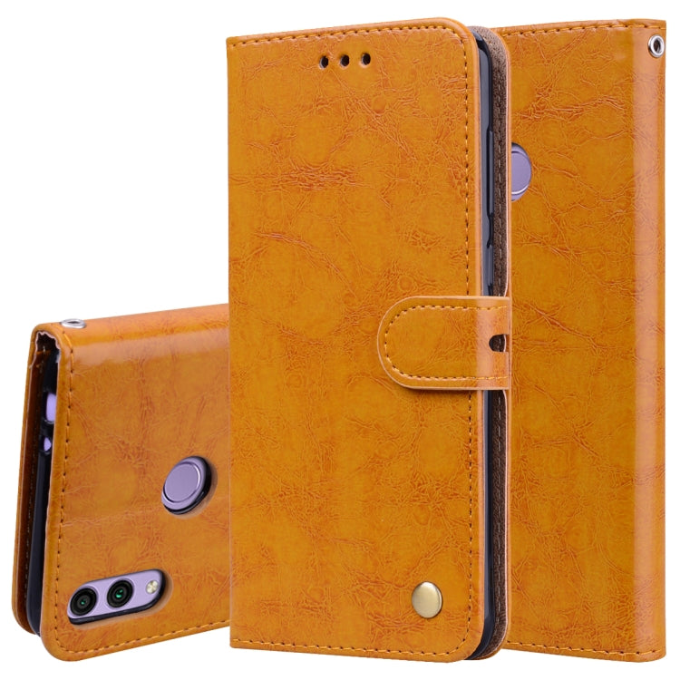 Business Style Oil Wax Texture Horizontal Flip Leather Case for Huawei Honor 8C, with Holder & Card Slots & Wallet – Card Slot, Flip, Leather, For Huawei Honor 8C For Huawei Honor 8C Brown