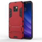 Shockproof PC + TPU Case for Huawei Mate 20 Pro, with Holder – Shockproof, TPU, For Huawei Mate 20 Pro For Huawei Mate 20 Pro Red