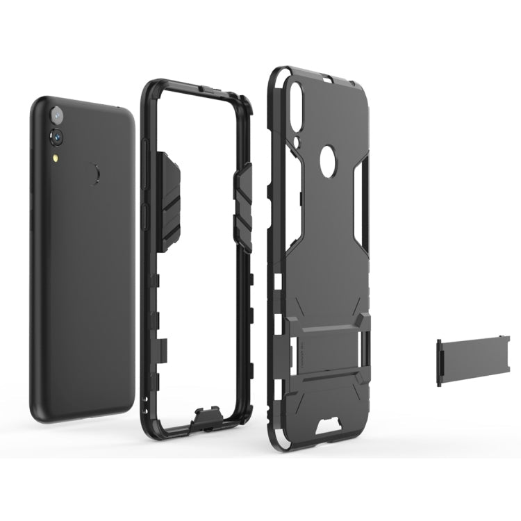 Shockproof PC + TPU Case for Huawei Honor 8C, with Holder – Shockproof, TPU, For Huawei Honor 8C