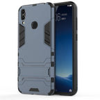 Shockproof PC + TPU Case for Huawei Honor 8C, with Holder – Shockproof, TPU, For Huawei Honor 8C For Huawei Honor 8C Navy Blue