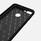For Huawei P smart / Enjoy 7S Brushed Texture Carbon Fiber Shockproof TPU Protective Back Case – Shockproof, TPU, For Huawei P smart / Enjoy 7S