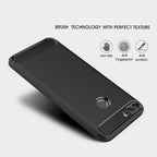 For Huawei P smart / Enjoy 7S Brushed Texture Carbon Fiber Shockproof TPU Protective Back Case – Shockproof, TPU, For Huawei P smart / Enjoy 7S