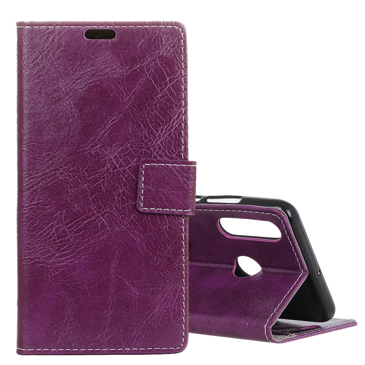 Retro Crazy Horse Texture Horizontal Flip Leather Case for Huawei P30 Lite, with Wallet & Holder & Card Slots & Photo Frame, Huawei P30 Lite – Card Slot, Flip, Leather, For Huawei P30 Lite For Huawei P30 Lite Purple