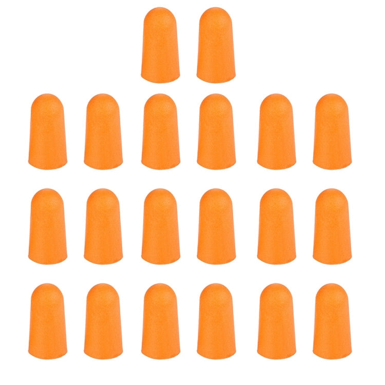 Ten Pairs Non-toxic Orange Soft Memory Foam Material Earplug for Sleeping Default Title