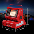 Multifunctional Portable Outdoor Camping Trip Gas Heater Gas Stove Burner, Powered by Dual Gas Tank (Not Included), Dual Gas Tank