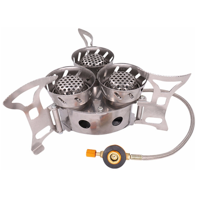 Portable Outdoor Split Type 11000W Backpack Three Core Furnace Anti-Blast Stove Cooking Tools, Three Core – Durable Build, Easy to Use