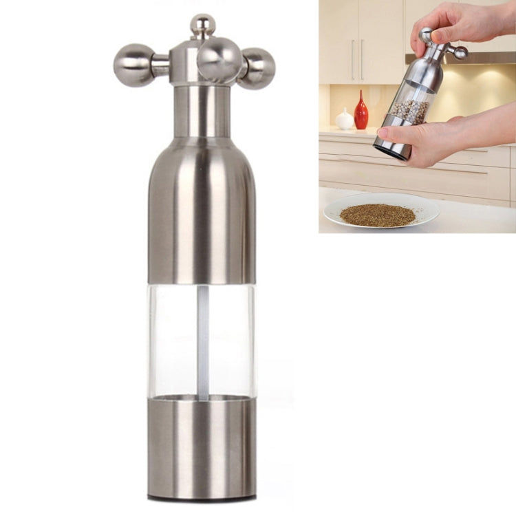 MICLAN Stainless Steel 304 Rudder Shape Grinder Pepper Grinding Machine, Size : S, S S