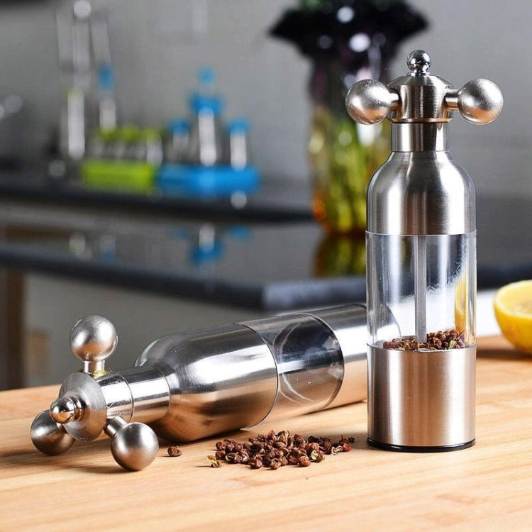 MICLAN Stainless Steel 304 Rudder Shape Grinder Pepper Grinding Machine, Size : S, S