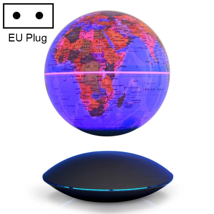 6 inch Rotation Illuminating English Magnetic Levitation Globe Office Crafts Ornaments, EU Plug, Black EU Plug, Baby Blue EU Plug – Waterproof, Magnetic Baby Blue EU Plug Baby Blue