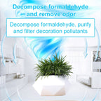 Dark Color Stripe Flower Pot + Imitation Ceramic Resin Base Magnetic Levitation Potted Plant Home Decoration, EU Plug, White Stripe EU Plug, Dark Color EU Plug, Soil Color EU Plug