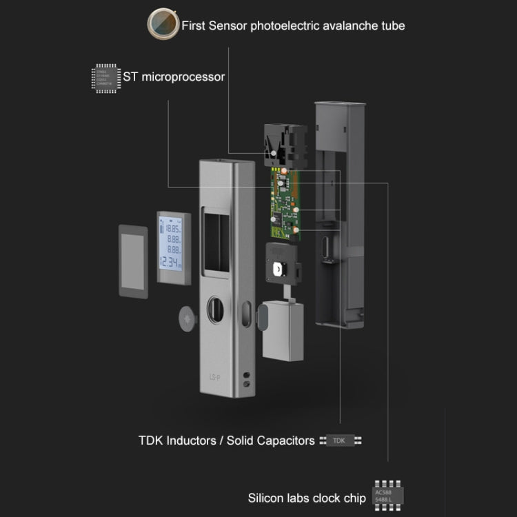 Original Xiaomi Youpin LS-P Portable Laser Range Finder, Test Distance: 40m – Aluminum Alloy