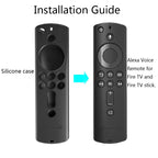 Non-slip Texture Washable Silicone Remote Control Cover for Amazon Fire TV Remote Controller