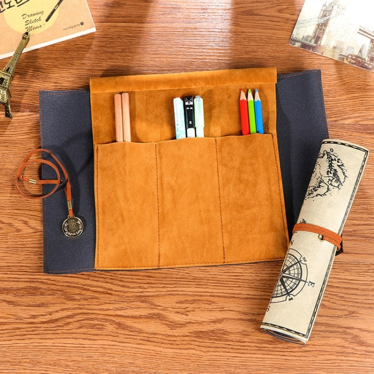 PU Leather Pencil Case & Stationery Bag Beige