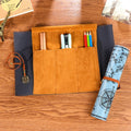 PU Leather Pencil Case & Stationery Bag Baby Blue