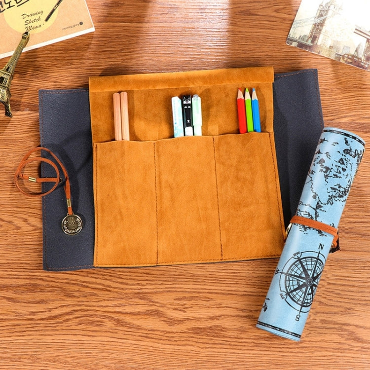 PU Leather Pencil Case & Stationery Bag Baby Blue