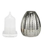 100ml Creative Vase Shape Aromatherapy Machine 3D Glass Humidifier Automatic Alcohol Sprayer with Colorful LED Lamp, 3D Glass Humidifier