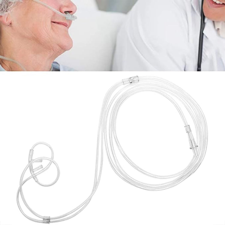 Household Disposable Double-hole Nasal Oxygen Tube Pipe Oxygen Supply Tubing, Length: 2m, Length: 2m Length: 2m