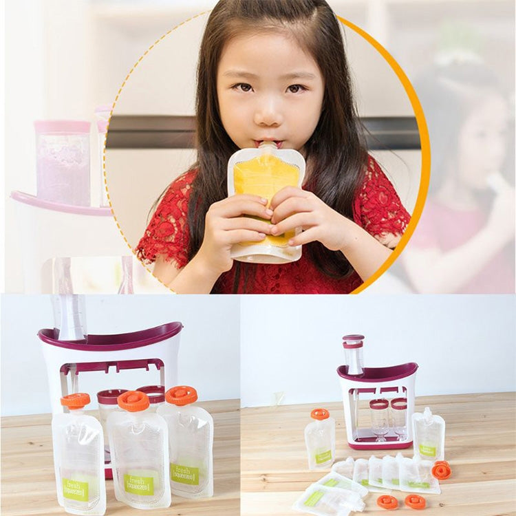50 PCS Puree Extruder Squeeze Pouch Food Distribution Storage Bag, Compatible with HC14554 Food Dispenser, Storage Bag Storage Bag