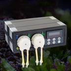 Jebao DP-2 4W Auto Dosing Pump Peristalsis Pump 2-Channel Dosing Aquarium Tank Coral Reef Automatic Feeder Liquid Dispenser, US Plug, DP-2 4W DP-2 4W