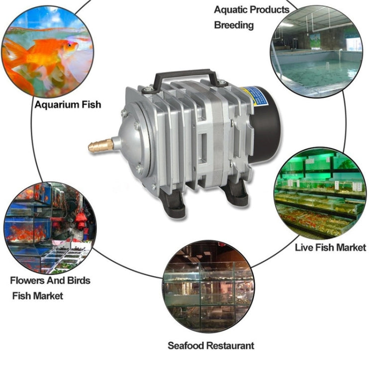 ACO-003 35W 65L/Min Electromagnetic Air Pump Compressor Seafood Fish Tank Increase Oxygen Air Flow Spliter, US Plug, ACO-003