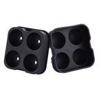 Ball Shape 4-Grid Silicone Ice Cube Mold, Ball Shape