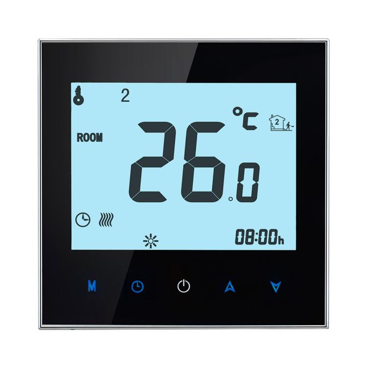 BHT-1000-GA-WIFI 3A Load Water Heating Type Touch LCD Digital WiFi Heating Room Thermostat, Display Clock / Temperature / Periods / Time / Week / Heat etc., BHT-1000 3A (Black), BHT-1000 3A (White) – Durable Build, Easy to Use