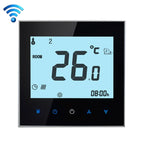 BHT-1000-GB-WIFI 16A Load Electronic Heating Type Touch LCD Digital WiFi Heating Room Thermostat with Sensor, Display Clock / Temperature / Periods / Time / Week / Heat etc., BHT-1000 16A (Black), BHT-1000 16A (White) BHT-1000 16A (Black) Black