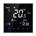 BAC-2000 Central Air Conditioning Type Touch LCD Digital 2-pipe Fan Coil Unit Room Thermostat, Display Fan Speed / Clock / Temperature / Time / Week / Heat etc., BAC-2000 (Black), BAC-2000 (White) BAC-2000 (Black) Black