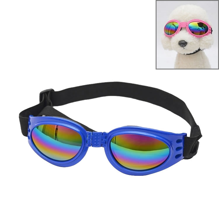Anti-fog UV400 Dog Foldable Polarized Sunglasses for Dogs with 6Kg Weight or Heavier – Durable Build, Easy to Use Blue