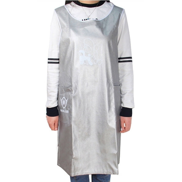 Sleeveless Pet Apron Beauty Gown Pet Grooming Beautician Smock Waterproof Clothing Pet Store Aprons,M, Length: 93cm, Size:M Color:Silver Size:M Color:Silver Silver