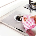 4 PCS Gas Furnace Surface Ultra-thin Fibre Material Stovetop Protective Cleaning Pad, Size: 27*27 cm (Black), 4 PCS