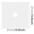 4 PCS Gas Furnace Surface Ultra-thin Fibre Material Stovetop Protective Cleaning Pad, Size: 27*27 cm (Silver), 4 PCS