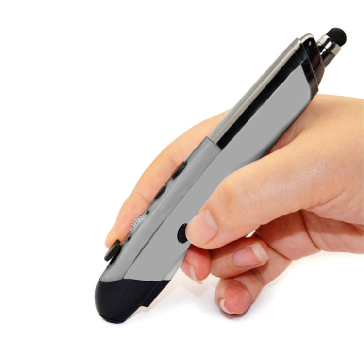PR-08 2.4G Innovative Pen-style Handheld Wireless Smart Mouse, Effective Distance: 10m, PR-08 (Red), PR-08 (Blue), PR-08 (Grey), PR-08 (Black), PR-08 (White) – Durable Build, Easy to Use PR-08 (Grey) Grey