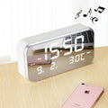 Multi-functional Large Screen LED Digital Music Alarm Clock with Time / Week / Temperature / Calendar Display & Remote Control, DC 5V, Music Alarm Clock Music Alarm Clock
