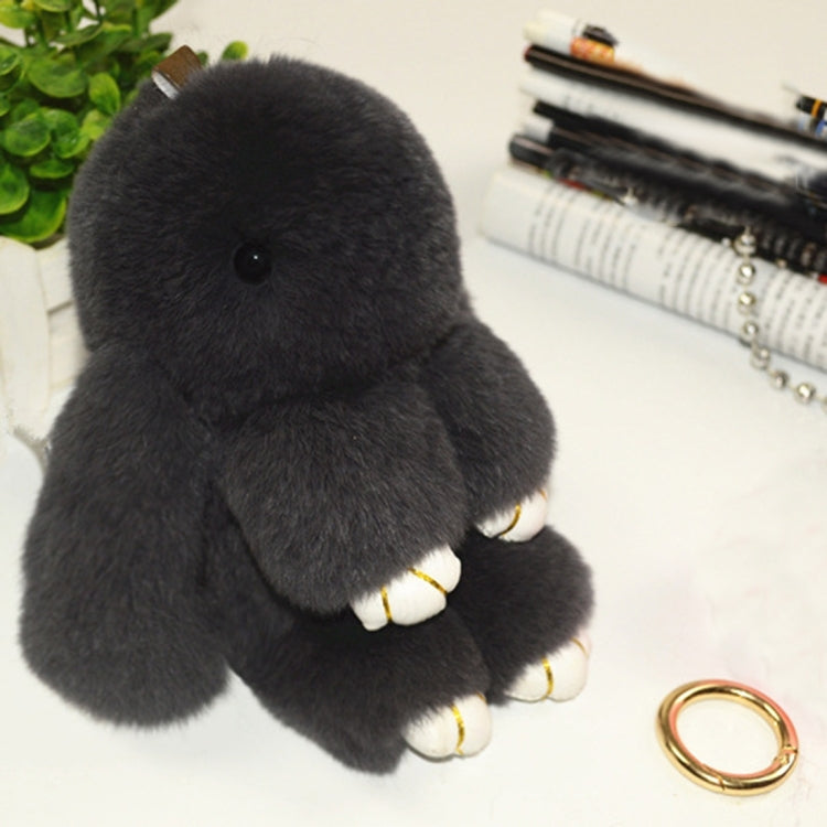 Lovely Dead Rex Rabbit Doll Pendant for Bag / Key Chains / Car ,Size: 15.0 x 14.0 x 8.0cm Black