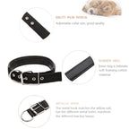 Foam Cotton Polyester Pet Collars Pet Neck Strap Dog Neckband Cats Dogs Collars, 3.5cm x 57cm, 3.5cm x 57cm Black, 3.5cm x 57cm Red