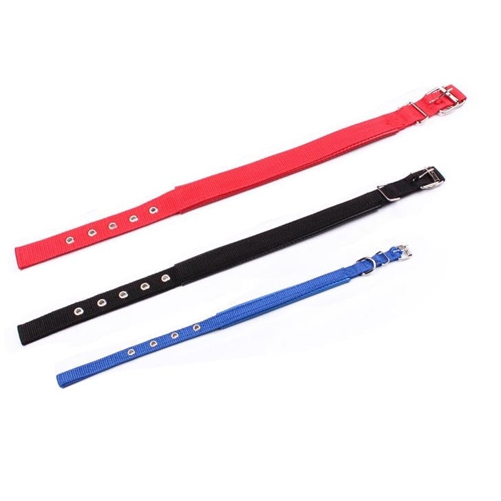 Foam Cotton Polyester Pet Collars Pet Neck Strap Dog Neckband Cats Dogs Collars, 3.5cm x 57cm, 3.5cm x 57cm Black, 3.5cm x 57cm Red