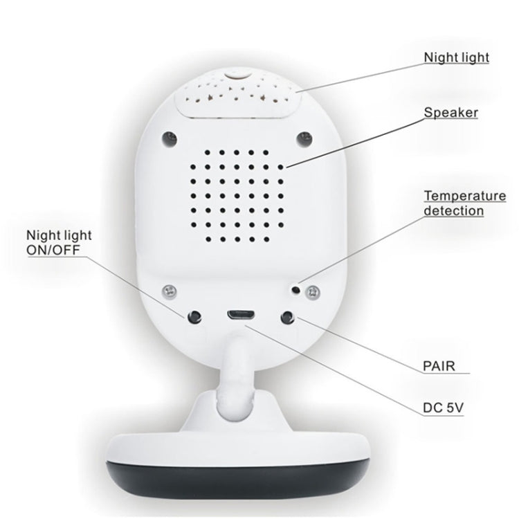 BM-SP820 2.4 inch LCD 2.4GHz Wireless Surveillance Camera Baby Monitor with 7-IR LED Night Vision, Two Way Voice Talk, BM-SP820 – Durable Build, Easy to Use