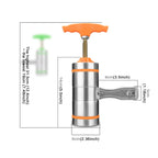 4 Molds Household Manually Small Stainless Steel Pressing Style Handhold Noodle Machine, 4 Molds