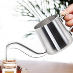 Long Narrow Spout 304 Stainless Steel Hand Drip Coffee Pot with Hanging Ear, 250ML 250ML HC1196A
