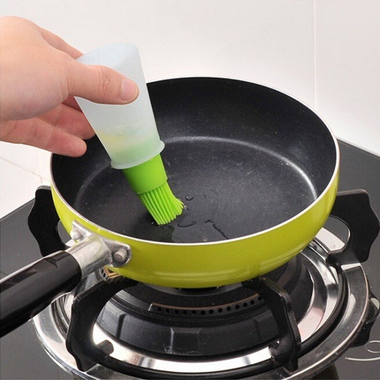 Kitchen Silicone Oil Brush Grill Brush Oil Bottle,Random Color Delivery, 11.5x5cm 11.5x5cm