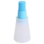 Kitchen Silicone Oil Brush Grill Brush Oil Bottle,Random Color Delivery, 11.5x5cm